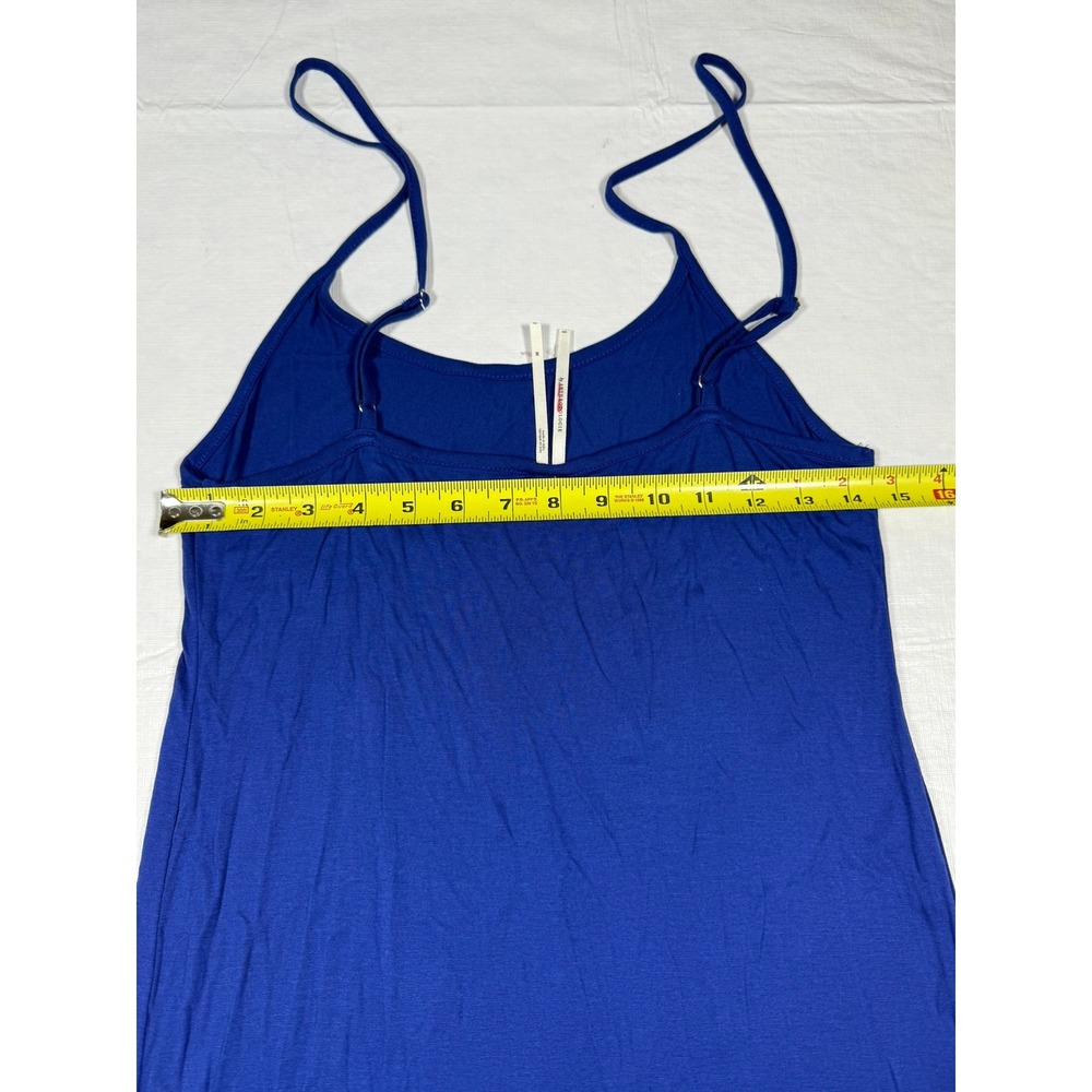by Anthropologie‎ Blue Slip Dress Midi Spaghetti Strap Size M - Picture 7 of 9
